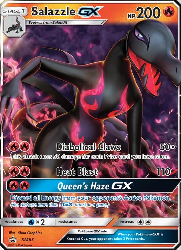 Salazzle GX card in English