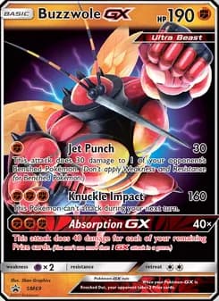 Buzzwole GX card in English