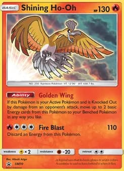 Shining Ho-Oh card in English
