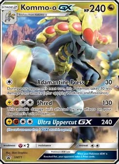 Kommo-o GX card in English