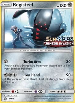 Registeel card in English