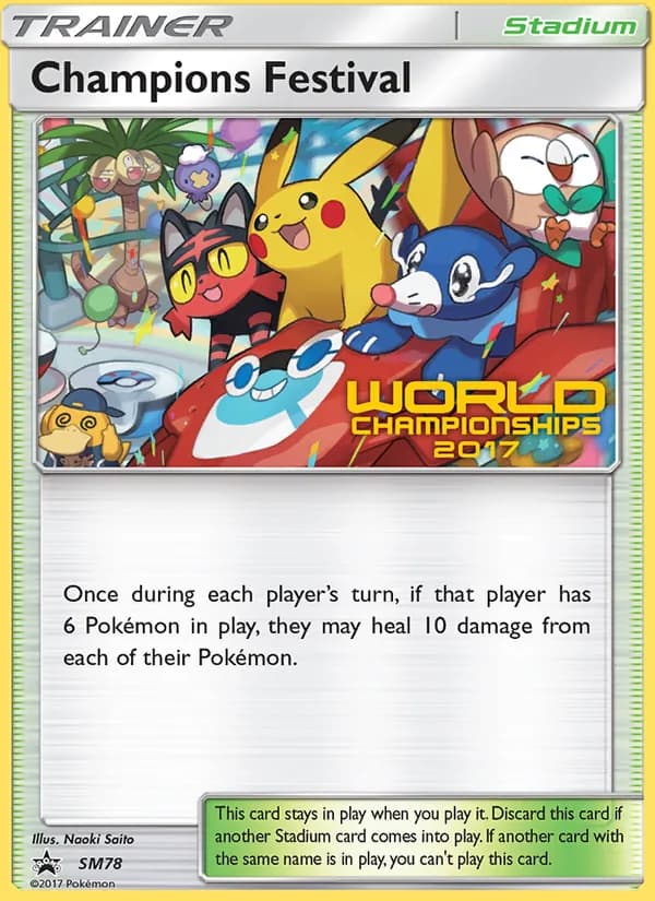 Champions Festival card in English