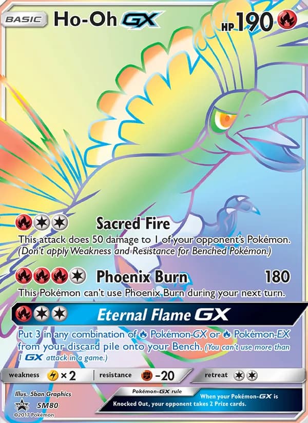 Ho-Oh GX card in English