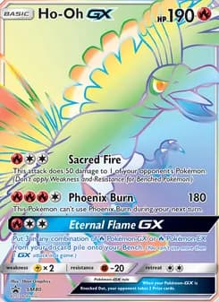 Ho-Oh GX card in English