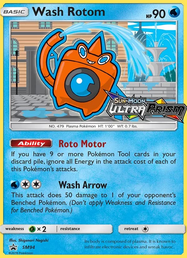 Wash Rotom card in English