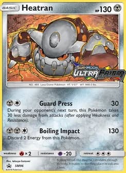 Heatran card in English
