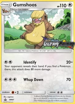 Gumshoos card in English