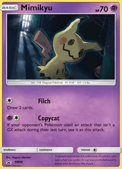 Mimikyu card in English
