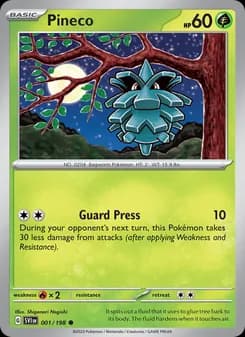 Pineco card in English