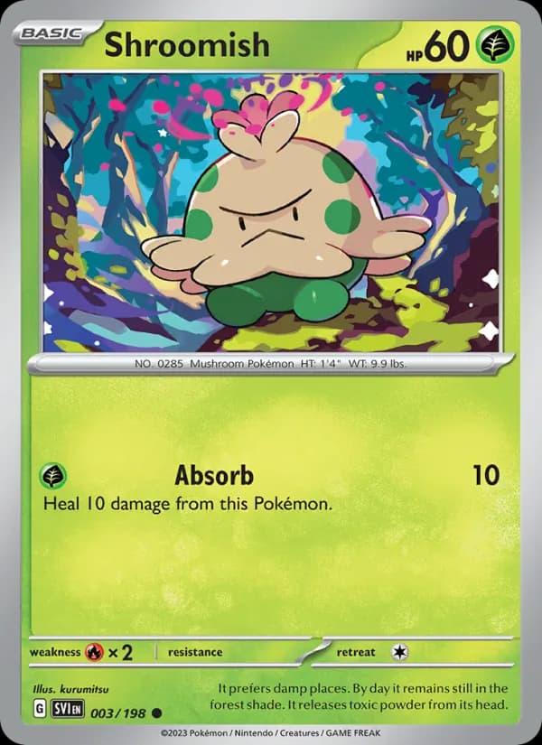 Shroomish card in English