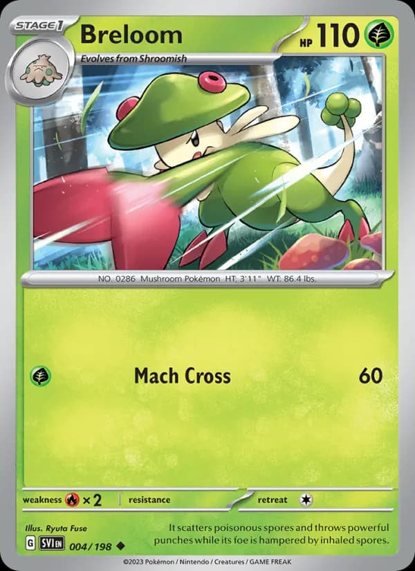 Breloom card in English