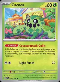 Cacnea card in English