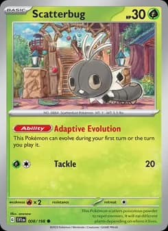 Scatterbug card in English