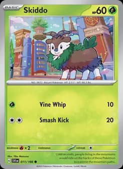 Skiddo card in English