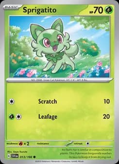 Sprigatito card in English