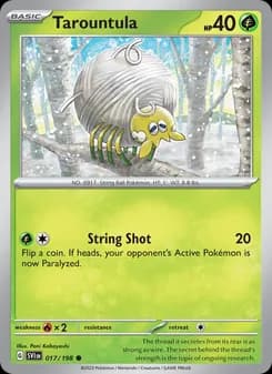Tarountula card in English