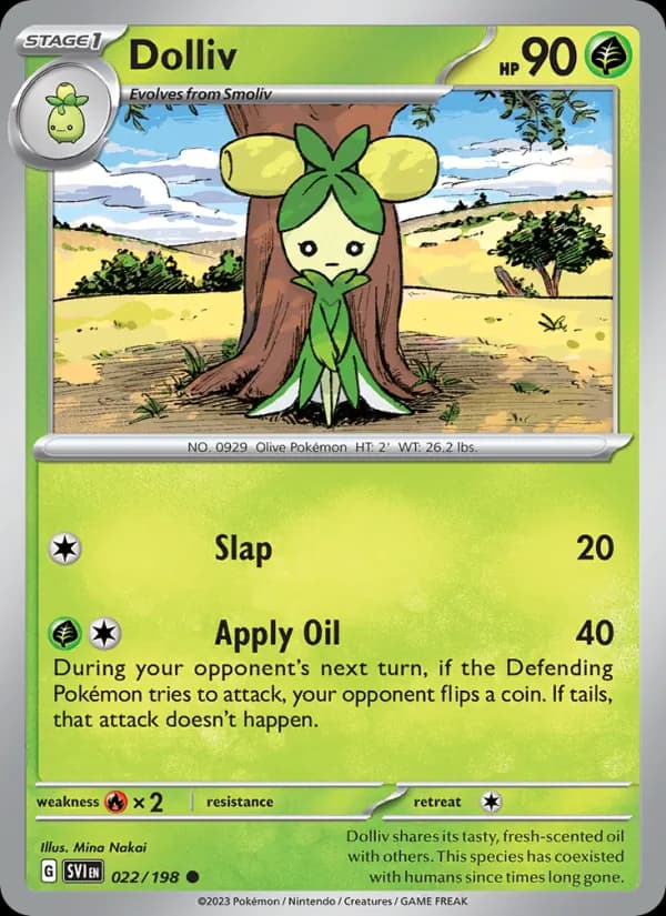 Dolliv card in English