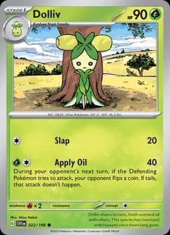 Dolliv card in English