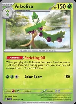 Arboliva card in English