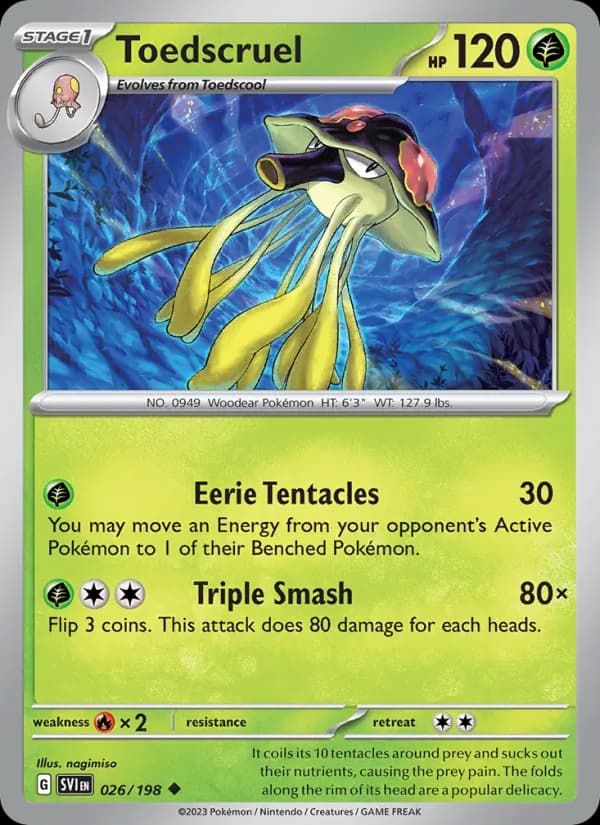 Toedscruel card in English