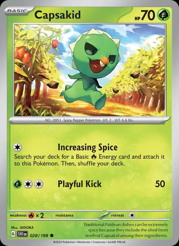 Capsakid card in English