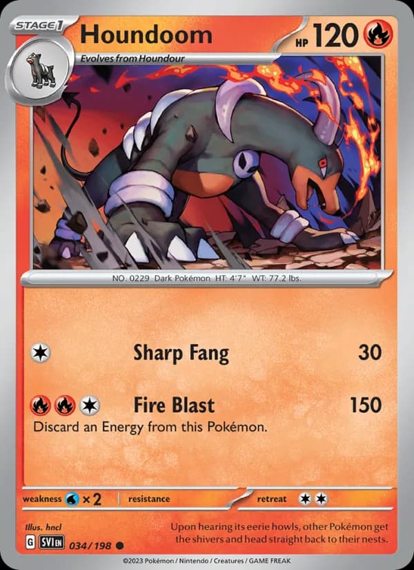 Houndoom card in English