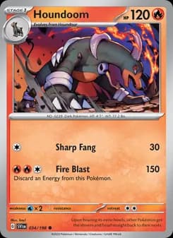 Houndoom card in English