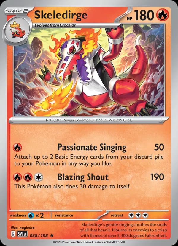 Skeledirge card in English