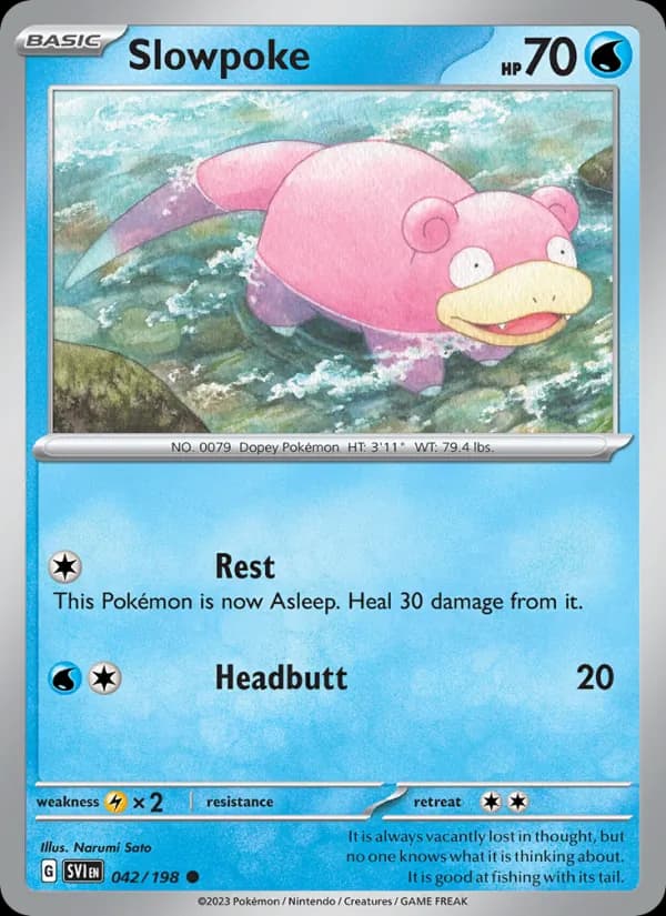 Slowpoke card in English