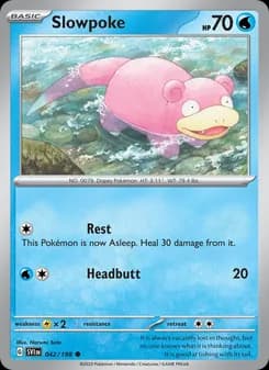 Slowpoke card in English