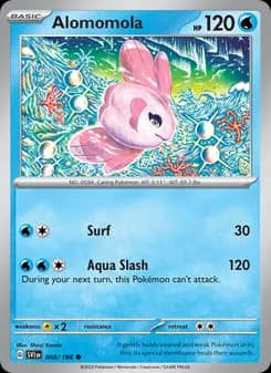 Alomomola card in English