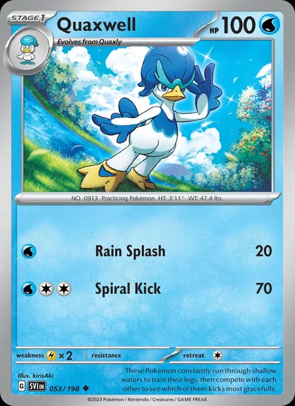 Quaxwell card in English