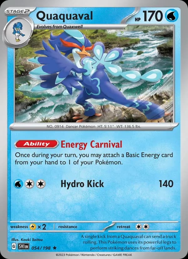 Quaquaval card in English