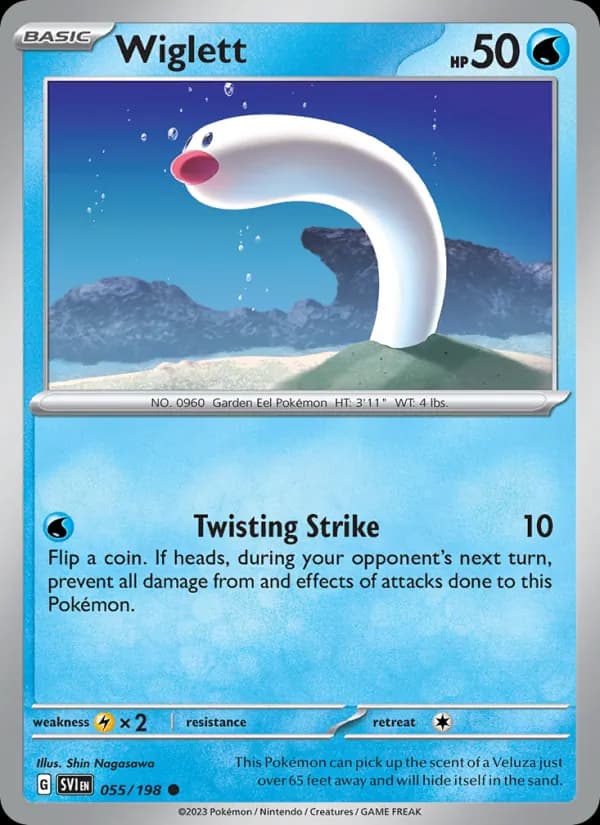Wiglett card in English