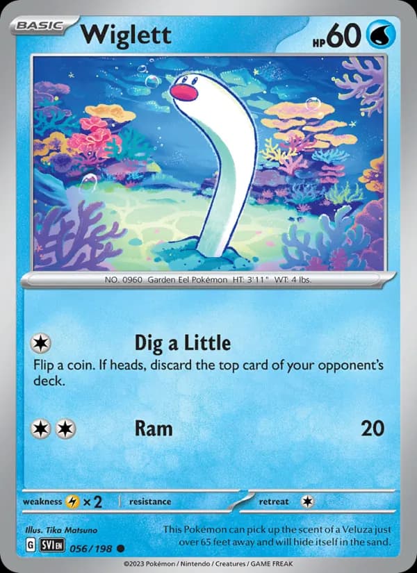 Wiglett card in English