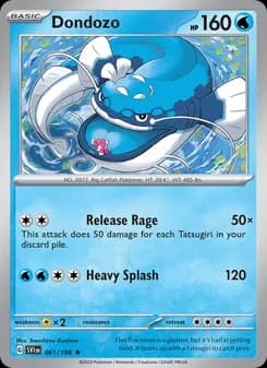 Dondozo card in English