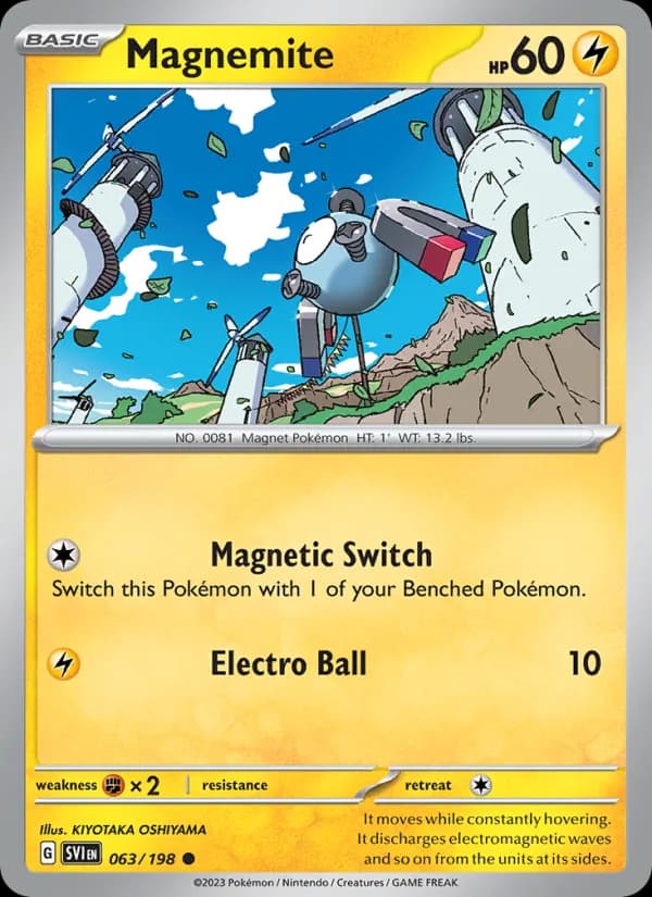 Magnemite card in English
