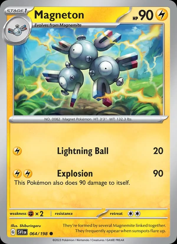 Magneton card in English