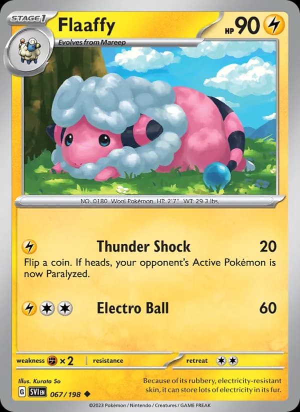 Flaaffy card in English