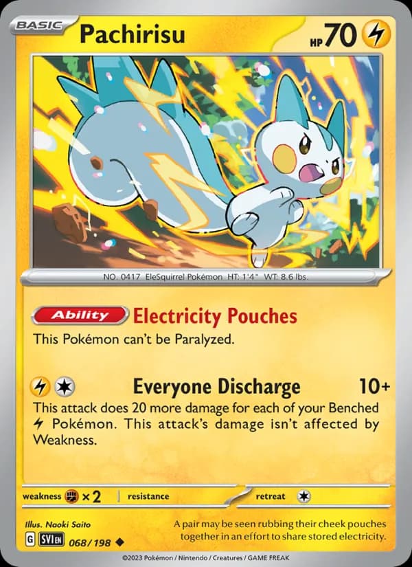 Pachirisu card in English