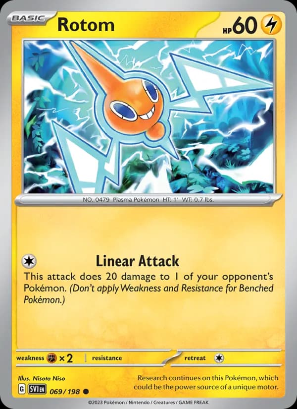 Rotom card in English