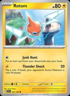 Rotom card in English