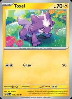 Toxel card in English