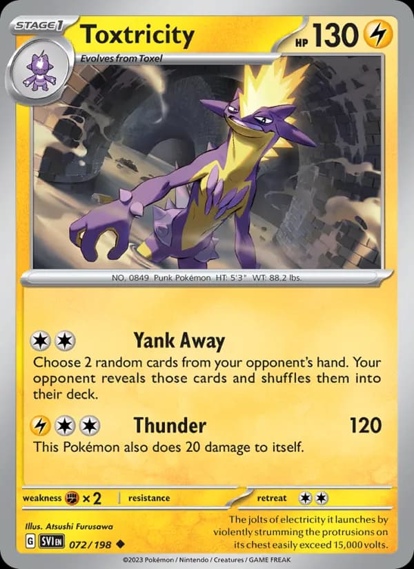 Toxtricity card in English