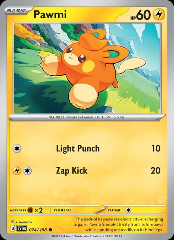 Pawmi card in English