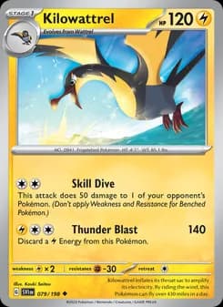 Kilowattrel card in English