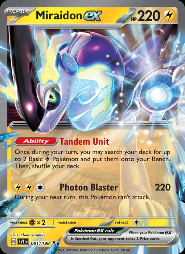 Miraidon ex card in English