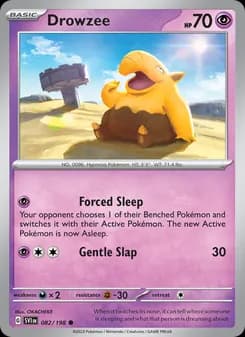Drowzee card in English