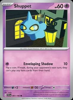 Shuppet card in English