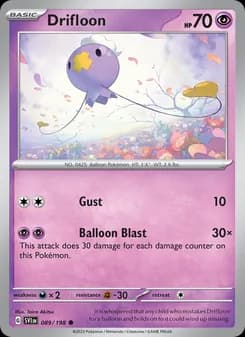 Drifloon card in English